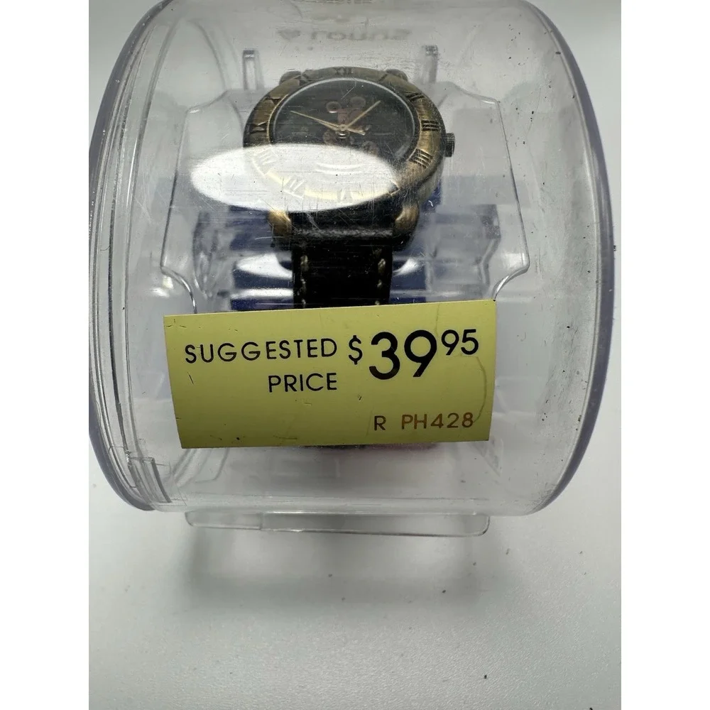 Lorus V811-4290 Disney Mickey Mouse‎ Vintage Ladies Rare New Battery 27MM 6.75